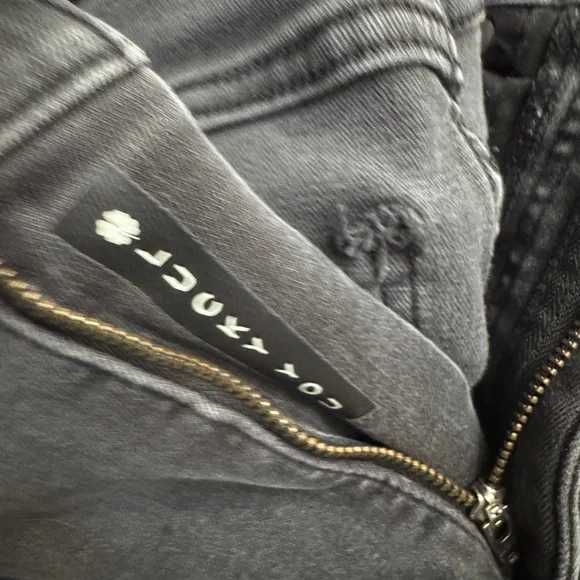 Lucky brand Women's Gray Skinny Jeans 27-29 size used - Picture 3 of 5